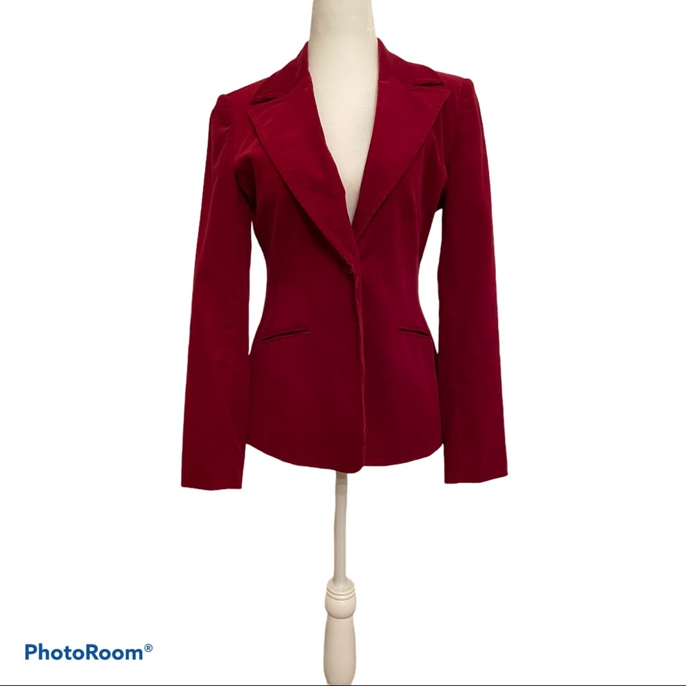 Women’s Old Navy Red Corduroy Stretch Blazer